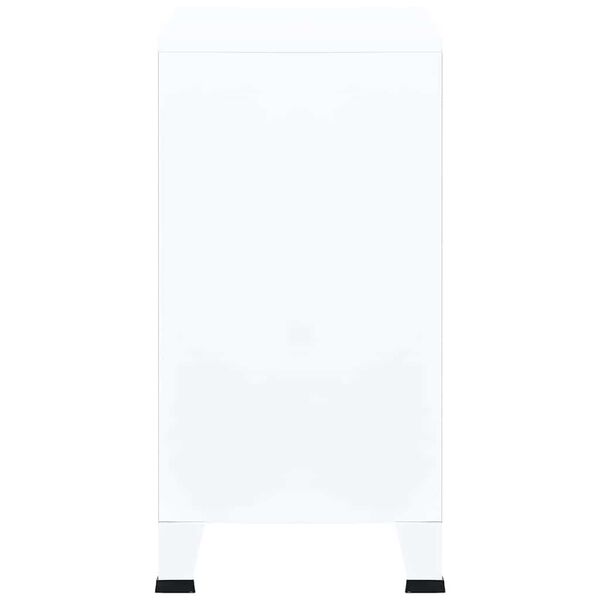 vidaXL Αρχειοθήκη Βιομηχανικού Στιλ Λευκή 75 x 40 x 80 εκ. Ατσάλινη