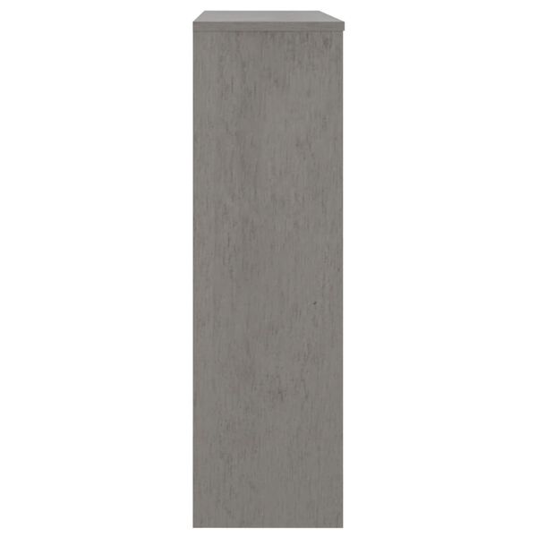 vidaXL Πάνω Μέρος Ντουλαπιού HAMAR Αν. Γκρι 90x30x100 εκ. Μασίφ Πεύκο