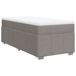 vidaXL &Kappa;&rho;&epsilon;&beta;ά&tau;&iota; Boxspring &mu;&epsilon; &Sigma;&tau;&rho;ώ&mu;&alpha; Taupe 80x200 &epsilon;&kappa;. &Upsilon;&phi;&alpha;&sigma;&mu;ά&tau;&iota;&nu;&omicron;