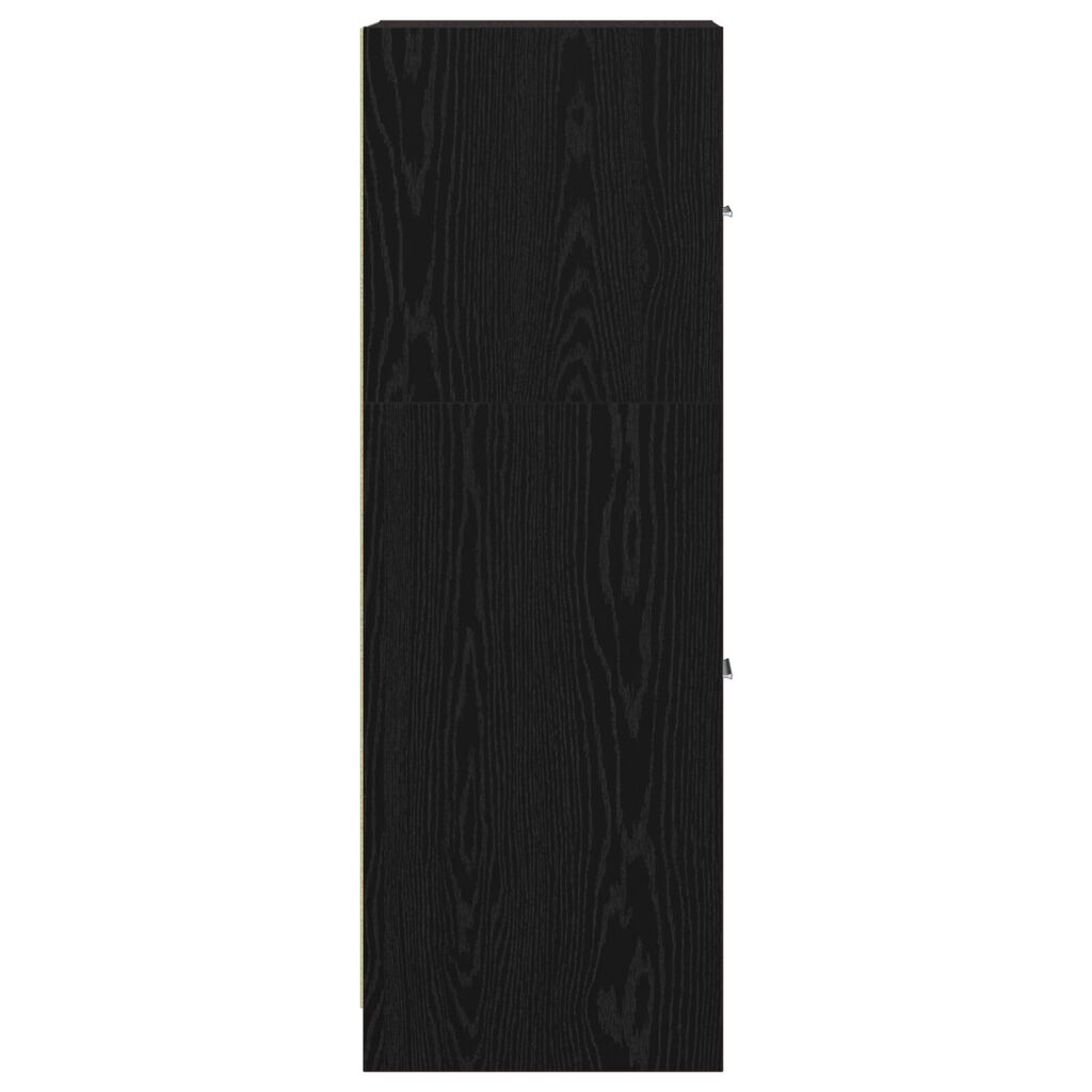 vidaXL Ντουλάπα Φαρμακείου Μαύρη Δρυς 40x41x118 εκ Επιχρισμένο Ξύλο