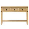 vidaXL Τραπέζι Κονσόλα Corona 114x34,5x73 εκ. από Μασίφ Ξύλο Πεύκου