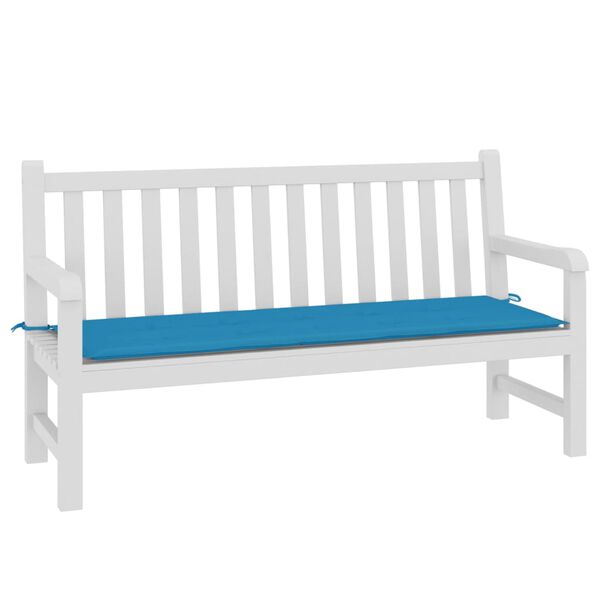 vidaXL Μαξιλάρι Πάγκου Κήπου Μπλε 150 x 50 x 3 εκ. Ύφασμα Oxford