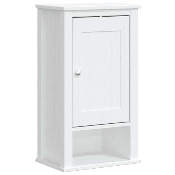 vidaXL Ντουλάπι Μπάνιου Επιτοίχιο BERG Λευκό 40x27x71,5 εκ Μασίφ Πεύκο