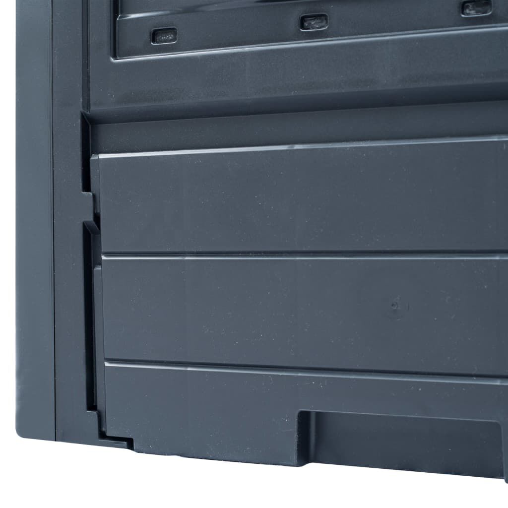 vidaXL Κομποστοποιητές Κήπου 2 τεμ. Γκρι 60 x 60 x 73 εκ. 520 Λίτρα