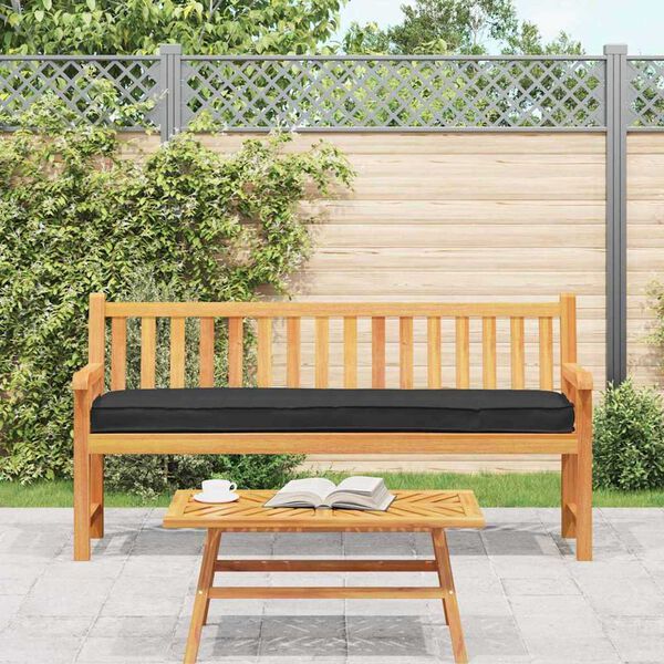 vidaXL Μαξιλάρι παλέτας Μαύρο 200 x 40 x 8 εκ. Ύφασμα Oxford