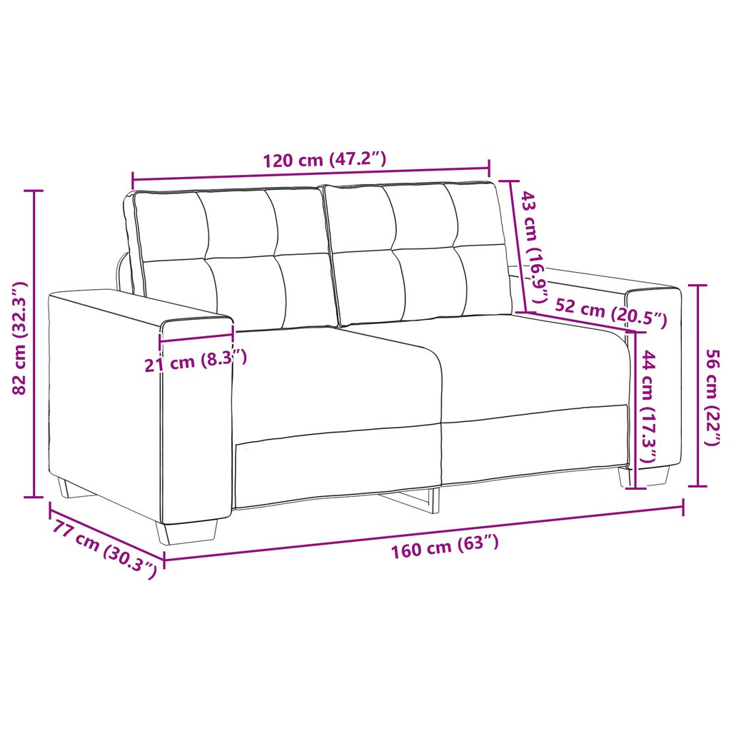 vidaXL Σετ Καναπέ με μαξιλάρι 3 pcs Γκρι 221 x 78 x 80 εκ Βελούδο