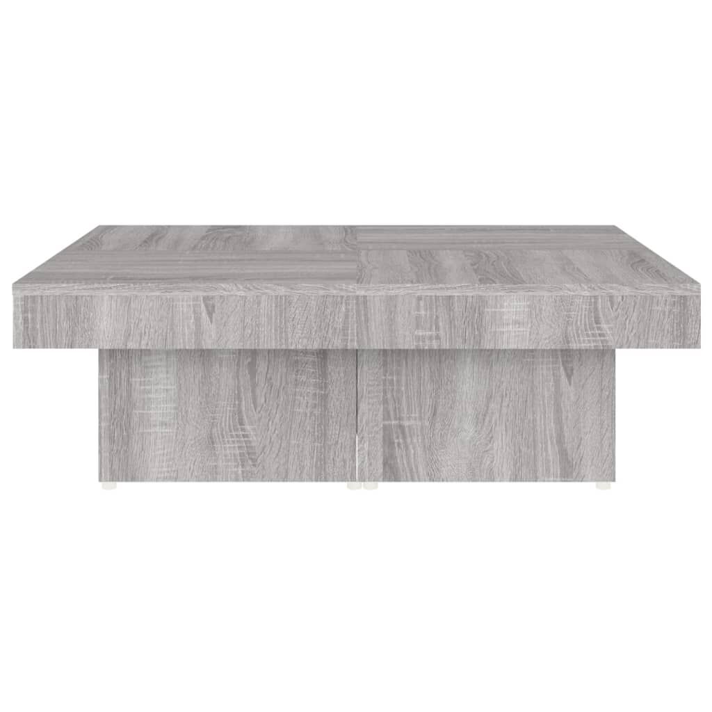 vidaXL Τραπεζάκι Σαλονιού Γκρι Sonoma 90x90x28 εκ. Επεξεργασμένο Ξύλο