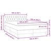 vidaXL &Kappa;&rho;&epsilon;&beta;ά&tau;&iota; Boxspring &mu;&epsilon; &Sigma;&tau;&rho;ώ&mu;&alpha; &Alpha;&nu;&omicron;&iota;&chi;&tau;ό &Gamma;&kappa;&rho;&iota; 160x220 &epsilon;&kappa;. &Beta;&epsilon;&lambda;&omicron;ύ&delta;&iota;&nu;&omicron;