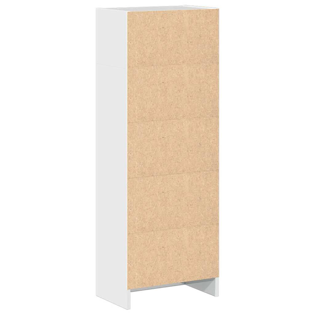 vidaXL Βιβλιοθήκη Γυαλιστερό Λευκό 40x24x109 εκ. Επεξεργασμένο Ξύλο