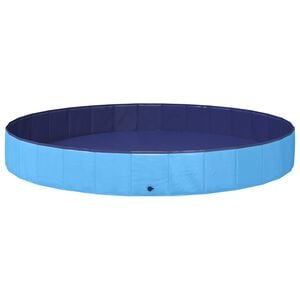 vidaXL &Pi;&iota;&sigma;ί&nu;&alpha; &Sigma;&kappa;ύ&lambda;&omicron;&upsilon; &Oslash;300 x 38 cm &Chi;&omicron;&nu;&tau;&rho;ό PVC &Mu;&pi;&lambda;&epsilon;