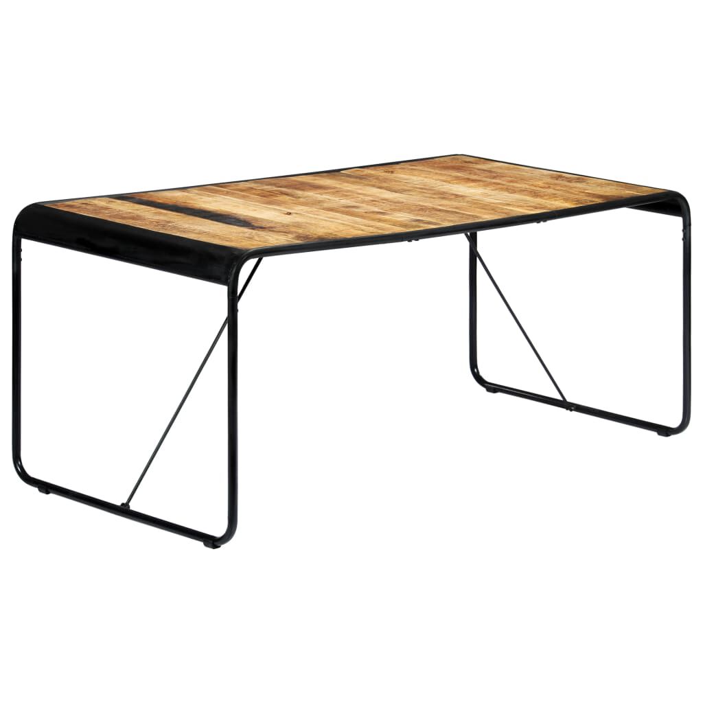 vidaXL Τραπεζαρία 180 x 90 x 76 εκ. από Μασίφ Ακατέργαστο Ξύλο Μάνγκο