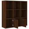 vidaXL Βιβλιοθήκη Καφέ Δρυς 98 x 30 x 98 εκ.