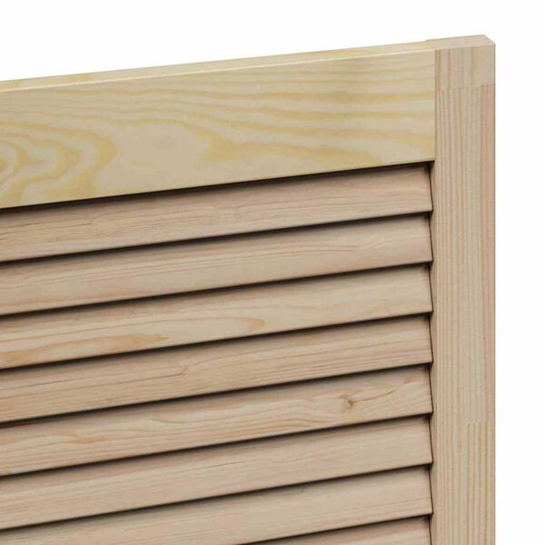 vidaXL Πόρτες Ντουλάπας με πόρτα 4 pcs Καφέ 110 x 39.5 x 2.1 εκ