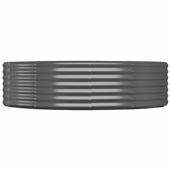 vidaXL Ζαρντινιέρα Ανθρακί 214x140x36εκ Γαλβανισμένος χάλυβας