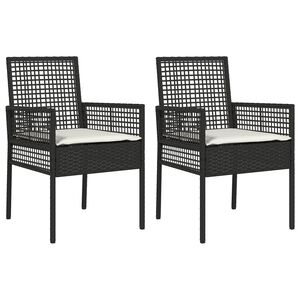 vidaXL &Kappa;&alpha;&rho;έ&kappa;&lambda;&alpha; &Kappa;ή&pi;&omicron;&upsilon; 2 pcs &Mu;&alpha;ύ&rho;&omicron; 55 x 53 x 85 &epsilon;&kappa; &sigma;&upsilon;&nu;&theta;&epsilon;&tau;&iota;&kappa;ό &rho;&alpha;&tau;ά&nu;