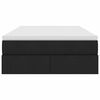 vidaXL Κρεβάτι με αποθηκευτικό χώρο και στρώμα Μαύρο 120 x 200 cm