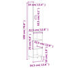 vidaXL Ντουλάπι Καπνιστή δρυς 34,5x34x180 εκ. από Επεξεργασμένο Ξύλο