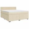 vidaXL &Kappa;&rho;&epsilon;&beta;ά&tau;&iota; box spring &mu;&epsilon; &sigma;&tau;&rho;ώ&mu;&alpha; &Kappa;&rho;&epsilon;&mu; 140 x 200 cm Ύ&phi;&alpha;&sigma;&mu;&alpha;