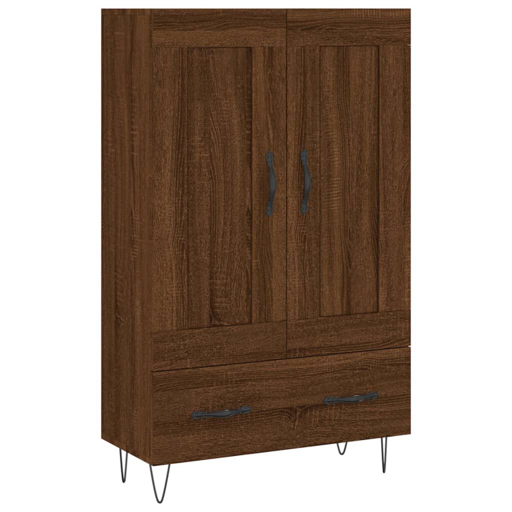 vidaXL Ντουλάπα Καφέ Δρυς 69,5 x 31 x 115 εκ. από Επεξεργασμένο Ξύλο