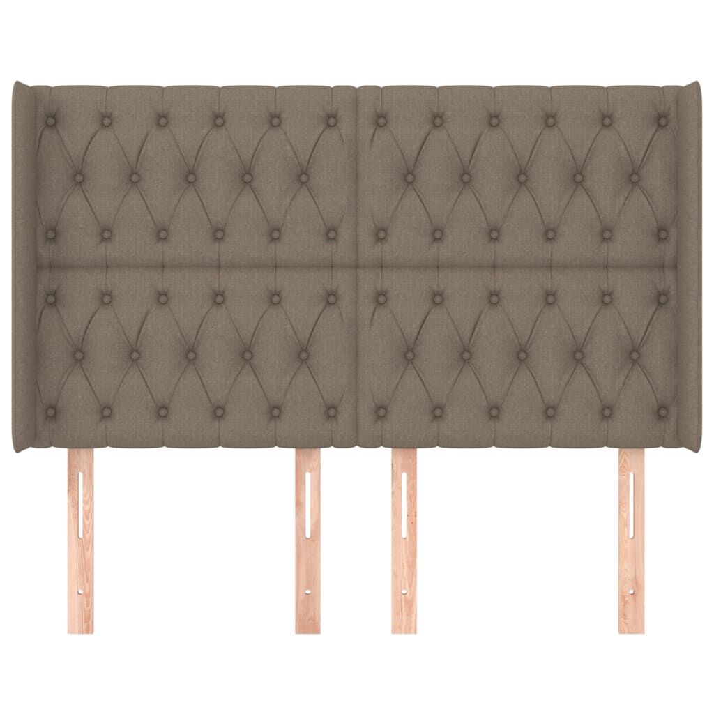 vidaXL Κεφαλάρι με Πτερύγια Taupe 163x16x118/128 εκ. Υφασμάτινο