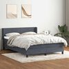 vidaXL Box Spring &Kappa;&rho;&epsilon;&beta;ά&tau;&iota; &mu;&epsilon; &sigma;&tau;&rho;ώ&mu;&alpha; &Sigma;&kappa;&omicron;ύ&rho;&omicron; &gamma;&kappa;&rho;&iota; 160x220 cm &Beta;&epsilon;&lambda;&omicron;ύ&delta;&iota;&nu;&omicron;