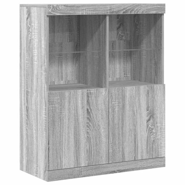 vidaXL Ντουλάπι Γκρι Sonoma 81x37x100 εκ. από Επεξεργασμένο Ξύλο
