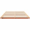 vidaXL Κρεβάτι δαπέδου Καφέ κεριού 140 x 190 cm Μασίφ ξύλο πεύκου