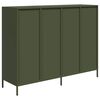 vidaXL Sideboard Olive Green 135x39x103,5 cm Ατσάλι ψυχρής έλασης