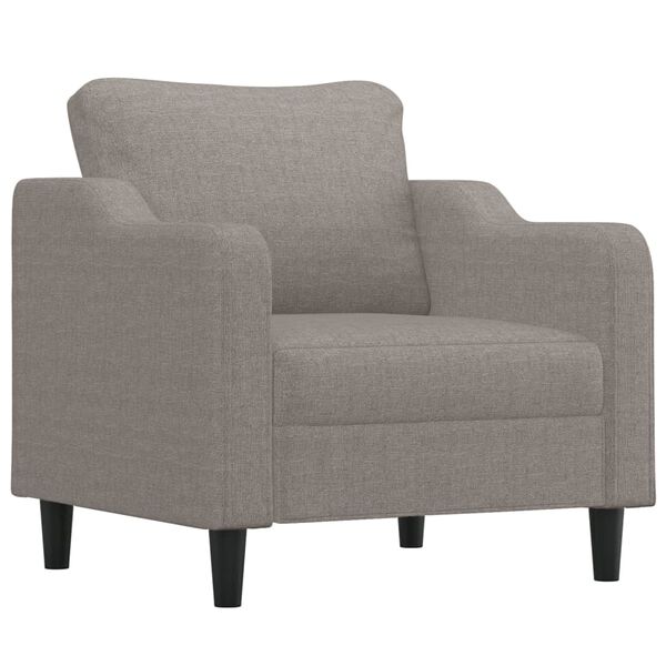 vidaXL Πολυθρόνα Taupe 60 εκ. από Υφασμάτινη με Υποπόδιο