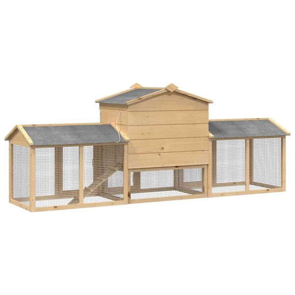 vidaXL Κοτέτσι Καφέ 225 x 60 x 89 εκ