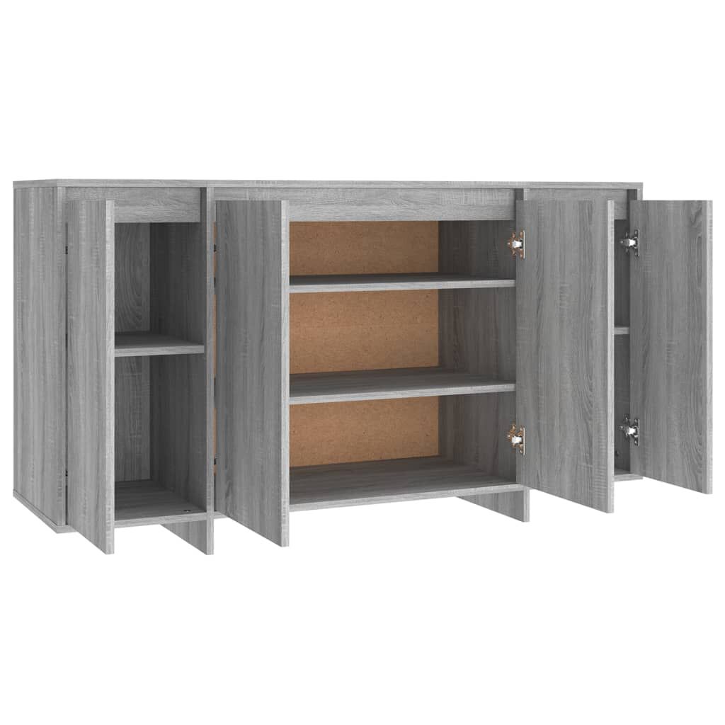 vidaXL Ντουλάπι Γκρι Sonoma 135x41x75 εκ. από Επεξεργασμένο Ξύλο