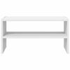 vidaXL Ράφι παπουτσιών στοιβαζόμενο λευκό 60x30x30,5 cm