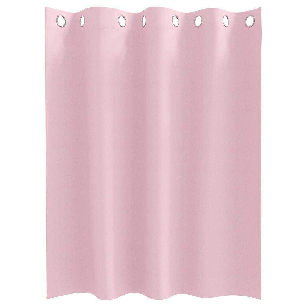 vidaXL Κουρτίνες 2 pcs Μωρουδίστικο Ροζ 140 x 140 cm Πολυεστέρας