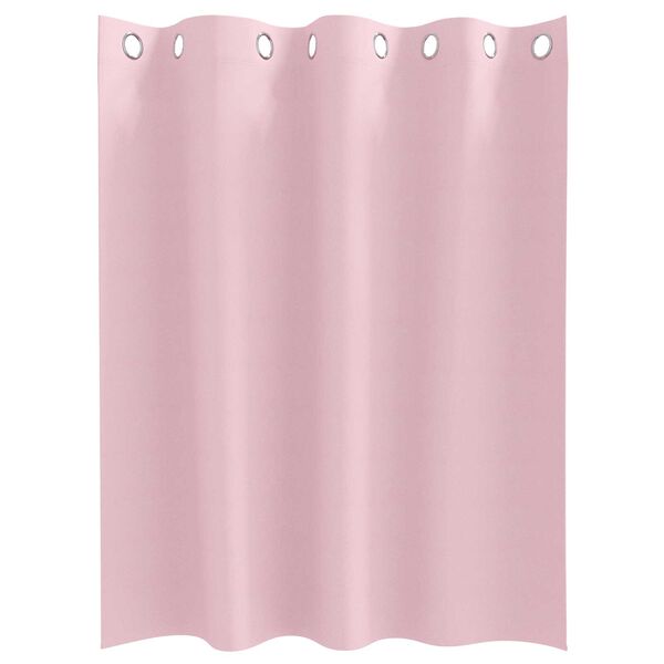 vidaXL Κουρτίνες 2 pcs Μωρουδίστικο Ροζ 140 x 140 cm Πολυεστέρας
