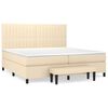 vidaXL &Kappa;&rho;&epsilon;&beta;ά&tau;&iota; Boxspring &mu;&epsilon; &Sigma;&tau;&rho;ώ&mu;&alpha; &Kappa;&rho;&epsilon;&mu; 200x200 &epsilon;&kappa;. &Upsilon;&phi;&alpha;&sigma;&mu;ά&tau;&iota;&nu;&omicron;