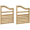 vidaXL &Mu;&omicron;&nu;ά&delta;&alpha; &mu;&pi;&rho;ά&tau;&sigma;&omega;&nu; 2 pcs &Lambda;&epsilon;&upsilon;&kappa;ό 59 x 4 x 73 &epsilon;&kappa; &Sigma;&tau;&epsilon;&rho;&epsilon;ό &Xi;ύ&lambda;&omicron; &Alpha;&kappa;&alpha;&kappa;ί&alpha;&sigmaf;