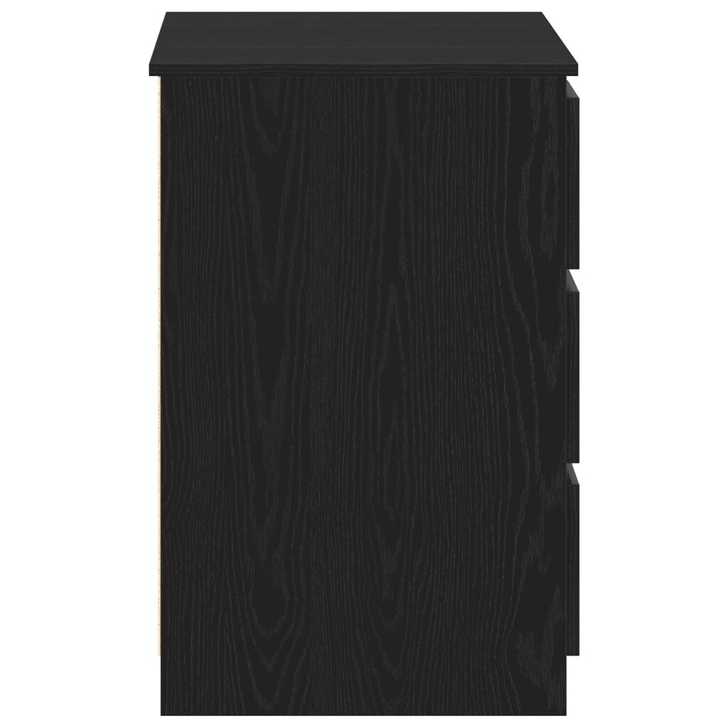 vidaXL Γραφεία 2 τεμάχια Μαύρο Δρύς 140x50x76 εκ Κατασκευασμένο ξύλο