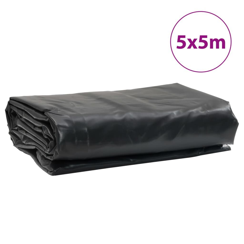 vidaXL Μουσαμάς Ανθρακί 650 γρ./μ.² 5x5 μ.