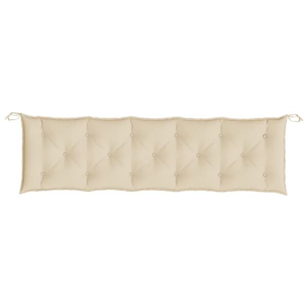 vidaXL Μαξιλάρι Πάγκου Κήπου Μπεζ 180x50x7 εκ. Ύφασμα Oxford
