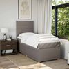 vidaXL &Kappa;&rho;&epsilon;&beta;ά&tau;&iota; Boxspring &mu;&epsilon; &Sigma;&tau;&rho;ώ&mu;&alpha; Taupe 100 x 200 &epsilon;&kappa;. &Upsilon;&phi;&alpha;&sigma;&mu;ά&tau;&iota;&nu;&omicron;