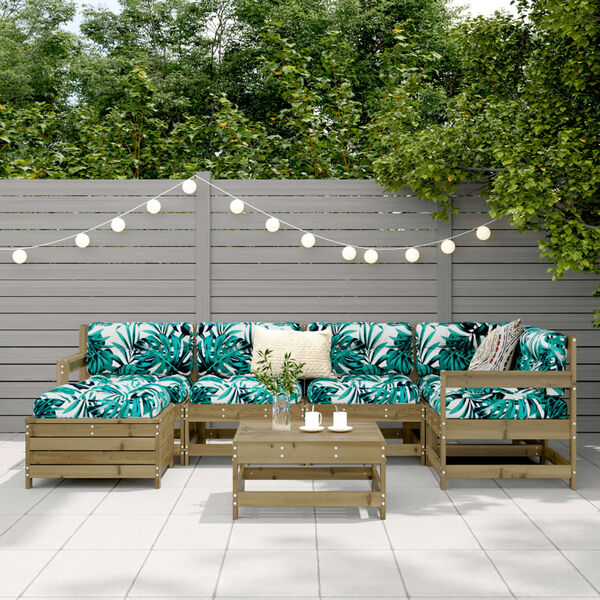 vidaXL &Sigma;&alpha;&lambda;ό&nu;&iota; &Kappa;ή&pi;&omicron;&upsilon; &Sigma;&epsilon;&tau; 7 &Tau;&epsilon;&mu;&alpha;&chi;ί&omega;&nu; &alpha;&pi;ό &Epsilon;&mu;&pi;&omicron;&tau;&iota;&sigma;&mu;έ&nu;&omicron; &Xi;ύ&lambda;&omicron; &Pi;&epsilon;ύ&kappa;&omicron;&upsilon;