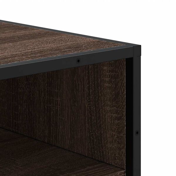vidaXL Ράφι παπουτσιών καφέ δρυς 48x38x97,5 cm Κατασκευασμένο ξύλο