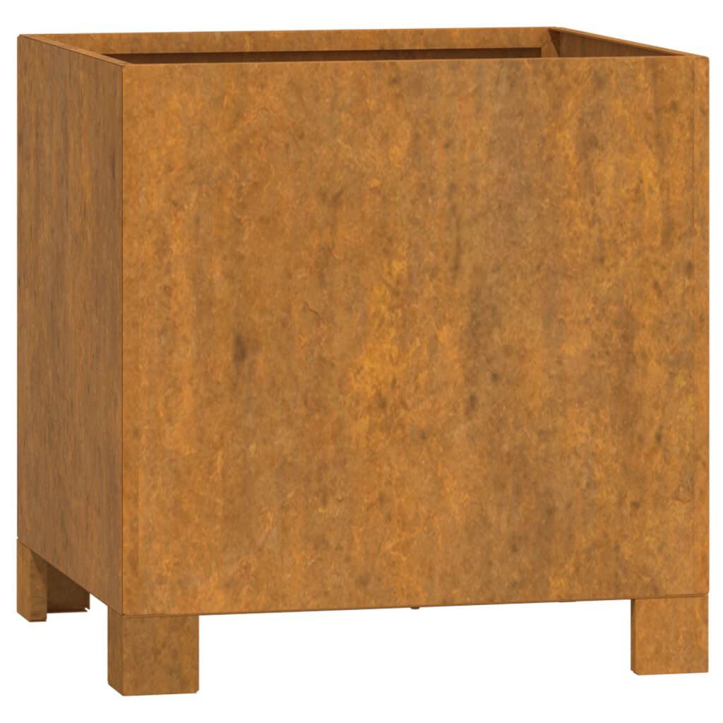 vidaXL Ζαρντινιέρα με Πόδια Σκουριασμ. 32x30x33 εκ. Ατσάλι από Κορτέν