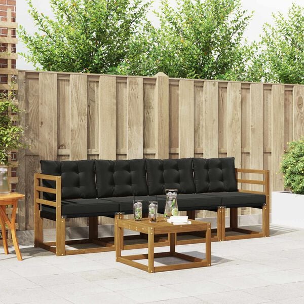 vidaXL &Sigma;&epsilon;&iota;&rho;ά &Kappa;&alpha;&nu;&alpha;&pi;έ &Epsilon;&xi;&omega;&tau;&epsilon;&rho;&iota;&kappa;&omicron;ύ &mu;&epsilon; &mu;&alpha;&xi;&iota;&lambda;ά&rho;&iota; 5 pcs &Phi;&upsilon;&sigma;&iota;&kappa;ό &kappa;&alpha;&iota; &Mu;&alpha;ύ&rho;&omicron;