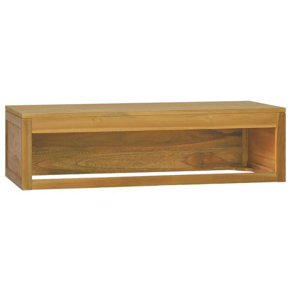 vidaXL Έπιπλο Μπάνιου Επιτοίχιο 110x45x30 εκ. από Μασίφ Ξύλο Teak