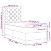 vidaXL Κρεβάτι με ελατήρια με στρώμα Μαύρο 100 x 200 cm ύφασμα