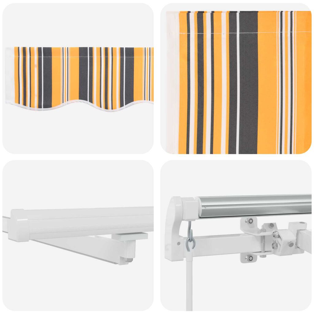 vidaXL Σκηνίτσα Αναδιπλούμενη with Πολύχρωμο 300 x 250 εκ. Ύφασμα