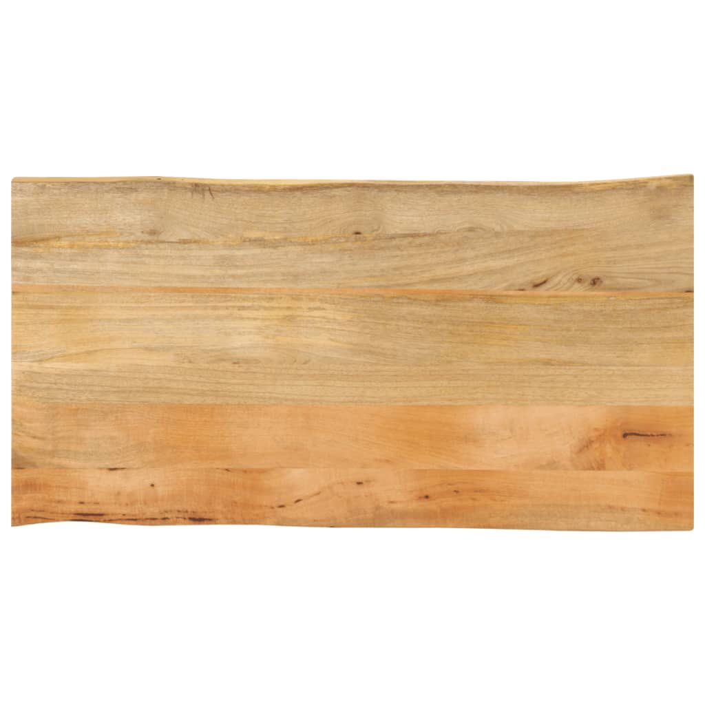 vidaXL Επιφάνεια Τραπεζιού 110x60x2,5 εκ. Live Edge Μασίφ Ξύλο Μάνγκο
