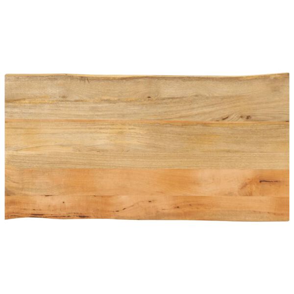 vidaXL Επιφάνεια Τραπεζιού 110x60x2,5 εκ. Live Edge Μασίφ Ξύλο Μάνγκο