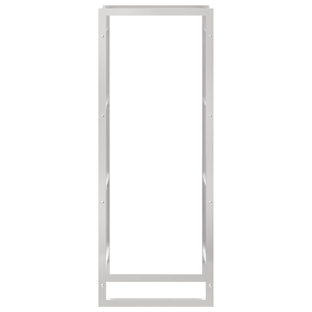 vidaXL Ραφιέρα Καυσόξυλων 50x28x132 εκ. από Ανοξείδωτο ατσάλι